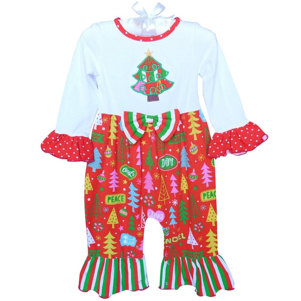 Christmas Tree Holiday Romper